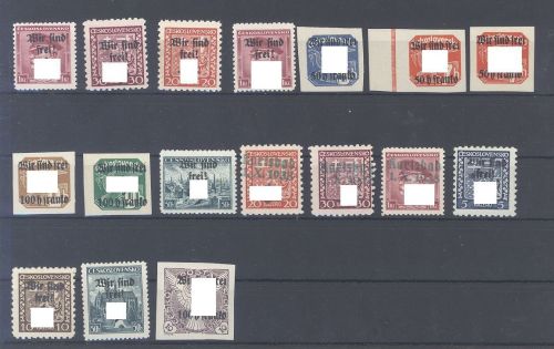 Dt. Bes. 2. WK Sudetenland, interessanter Posten auf 3 Steckkarten