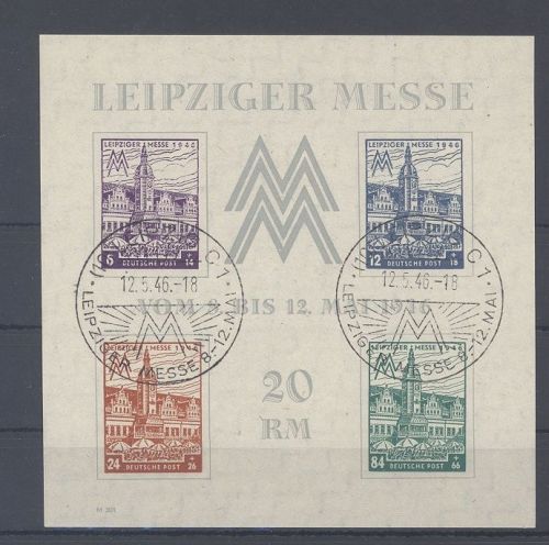 SBZ Block 5x, Messeblock 1946 mit SST