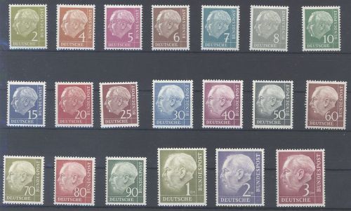Bund Michel Nummer 177-96, Heuss I **