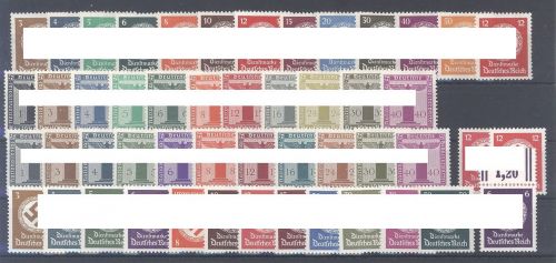 Dt. Reich Dienst Michel Nummer 132-77, Freimarken 1934-44 **/*