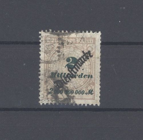Dt. Reich Dienst Michel Nummer 84, 2 Mrd. 1923 gestempelt, geprüft BPP