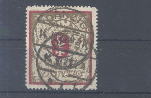 Danzig Michel Nummer 100 Xb, 50 Mark 1922 gestempelt, geprüft BPP