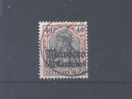 Deutsche Post Marokko Mi.Nr. 40, 40 Pfg. 1906 gestempelt, geprüft