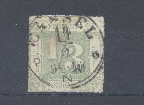 Thurn & Taxis Michel Nummer 36, 1-3 Groschen Ortsstempel, geprüft