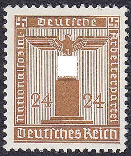 Dt. Reich Dienst Michel Nummer 163y, 24 Pfg. Dienst 1942 **, geprüft