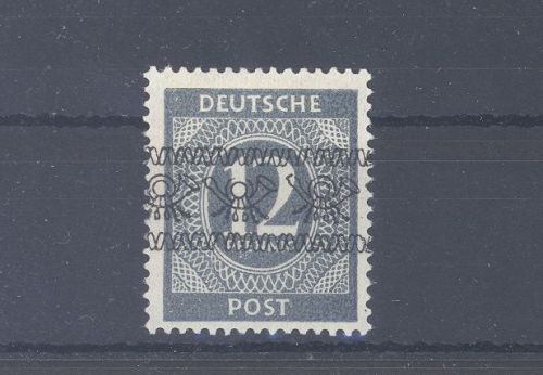 Bizone Michel Nummer 56 II 12 Pfg. Bandaufdruck ungebraucht * gp. BPP