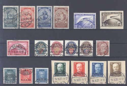 Dt. Reich, gestempelter Posten besserer Sätze aus 1924-32