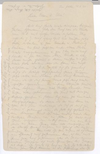 Dt. Feldpost 2. WK, Brief 1944 Grenadier Regiment Litauen - Bunkerbau
