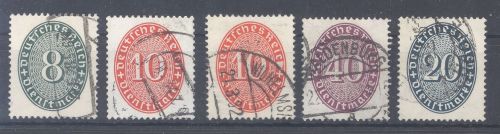 Dt. Reich Dienst, gestempelter Posten aus Michel 114-31, geprüft BPP