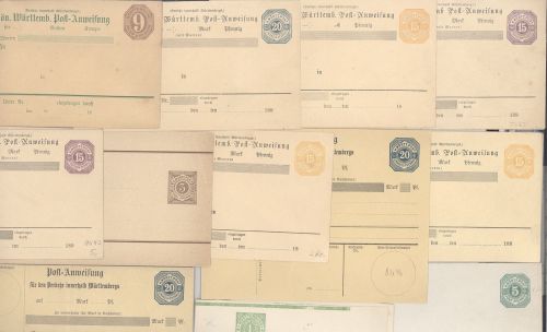 Württemberg, großer und bunter Posten ungebrauchter GA