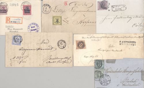 Altdeutschland, interessanter Belege Posten
