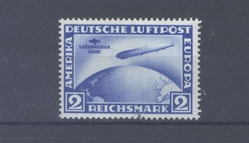 Dt. Reich Michel Nummer 438 Y, 2 Mark Südamerikafahrt 1930 **