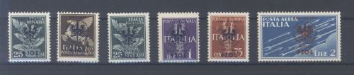 Dt. Bes. 2. WK Laibach Michel Nummer 33-38 Freimarken 1944 **