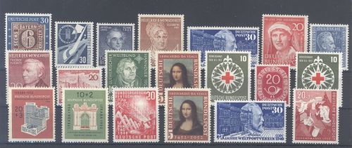 Bund, ** Posten mit besseren Werte und Sätzen aus 1949-53
