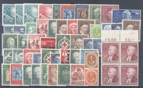 Bund, umfangreicher * Posten mit besseren Werten aus 1949-53