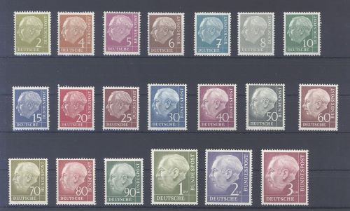 Bund Michel Nummer 177-96, Heuss I **