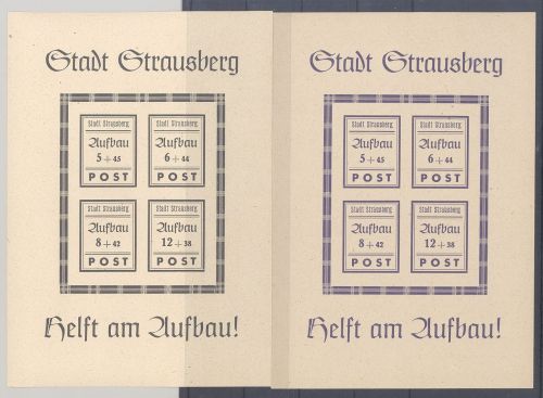 Dt. Lokalpost Strausberg Block 1-2, Wiederaufbau 1946 **