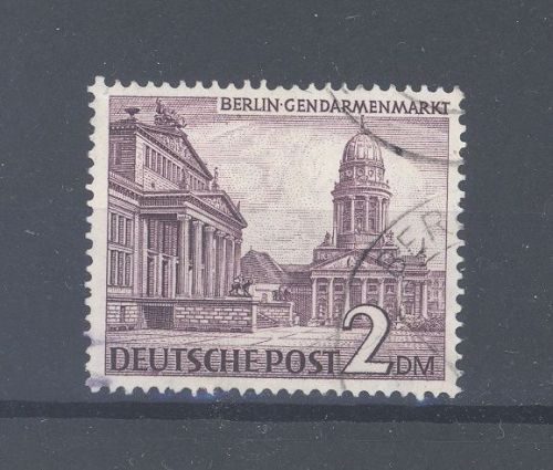 Berlin Michel Nummer 58x, 2 Mark Bauten 1949 gestempelt, geprüft BPP