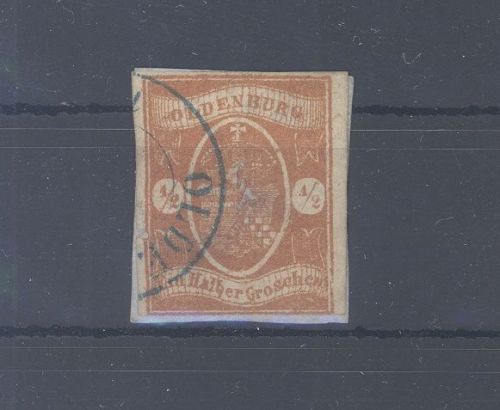 Oldenburg Michel Nummer 11a, 1-2 Groschen 1861 gestempelt