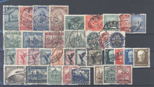 Dt. Reich, gestempelter Posten besserer Sätze aus 1924-32