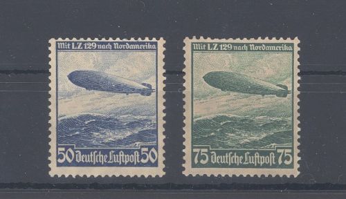 Dt. Reich Michel Nummer 606-07, Zeppelin 1936 ungebraucht *