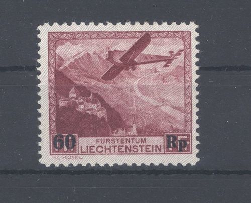 Liechtenstein Michel Nummer 148, Postflug 1948 **