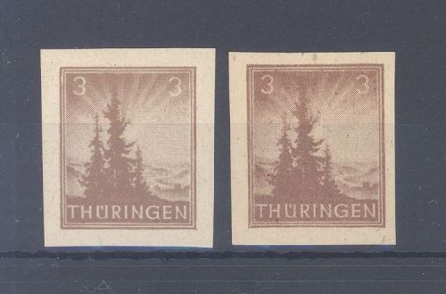 SBZ Michel Nummer 92 AX ap2 U uimd 92 AY az 2 U **, geprüft BPP