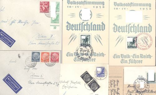 Dt. Reich, interessanter und bunter Belegeposten