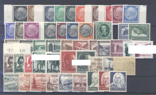 Dt. Reich, ** Posten aus 1933-38 auf Steckkarte