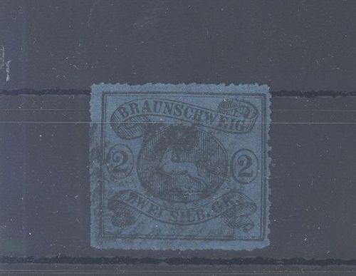 Braunschweig Michel Nummer 15, 2 Sgr. Freimarke 1864 gestempelt