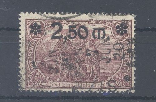 Dt. Reich Michel Nummer 118a, 2,50 Mark 1920 gestempelt, gp. BPP