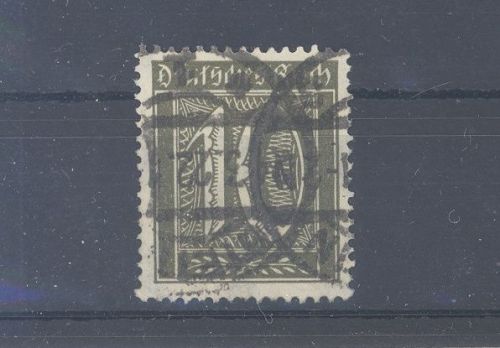 Dt. Reich Michel Nummer 178, 10 Pfg. 1921 gestempelt, geprüft Infla