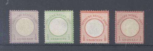 Dt. Reich Michel Nummer 1-4, 6 aus Freimarken 1872 ungebraucht (*)