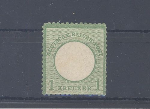Dt. Reich Michel Nummer 7, 1 Kreuzer kleines Brustschild ungebraucht *