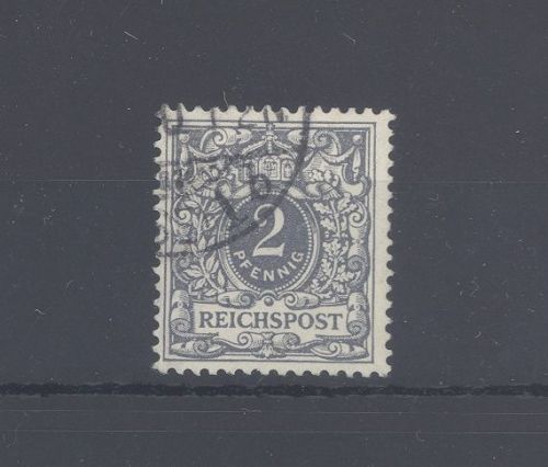 Dt. Reich Mi.Nr. 52 I, 2 Pfg. Freimarke 1889 gestempelt, geprüft BPP