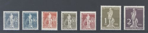 Berlin Michel Nummer 35-41 Weltpostverein 1949 **