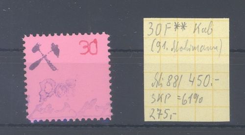 Dt. Lokalpost Großräschen Michel Nummer 30 F, 30 Pfg. Freimarke 1945 **