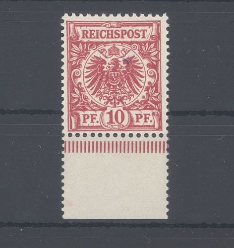 Dt. Reich Mi.Nr. 47db, 10 Pfg. Adler - Krone 1889 ** Unterrand, gp. BPP