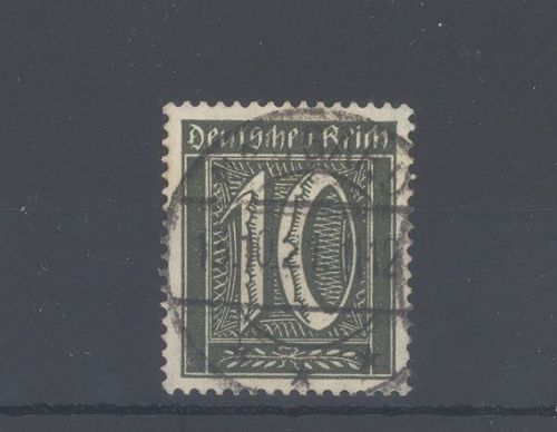 Dt. Reich Michel Nummer 159b, 10 Pfg. 1921 gestempelt, geprüft