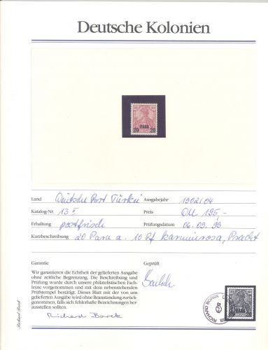 Deutsche Post Türkei Michel Nummer 13II, 30 und 33 ** aus Abo