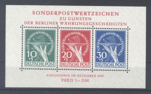 Berlin Block 1, Währungsgeschädigte 1949 **