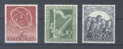 Berlin Michel Nummer 71-73, Jahrgang 1950 **