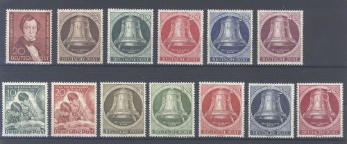 Berlin Michel Nummer 74-86, Jahrgang 1951 **