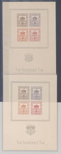 Dt. Lokalpost Finsterwalde Block 1-2 **