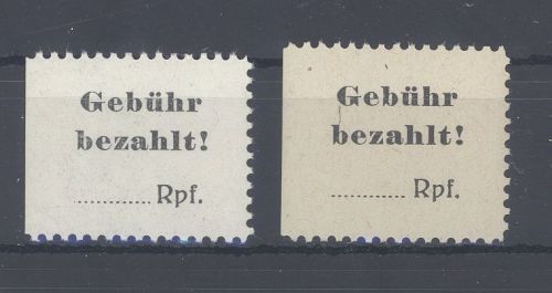 Dt. Lokalpost Mindelheim Michel Nummer 1 w+x **