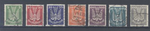 Dt. Reich Michel Nummer 344-50, Flugpost 1924 gestempelt