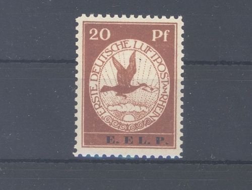 Dt. Reich Michel Nummer VI, 20 Pfg. Flugpost E.EL.P 1912 **