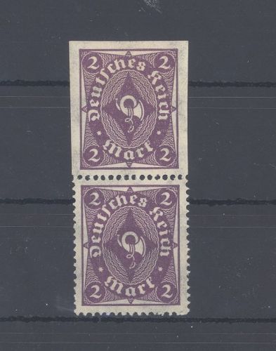 Dt. Reich Michel Nummer 224, 2 Mark 1922 dreiseitg ungezähnt *