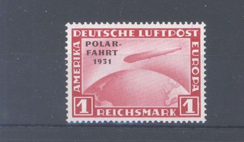 Dt. Reich Michel Nummer 456, 1 RM Polarfahrt 1931 ungebraucht *