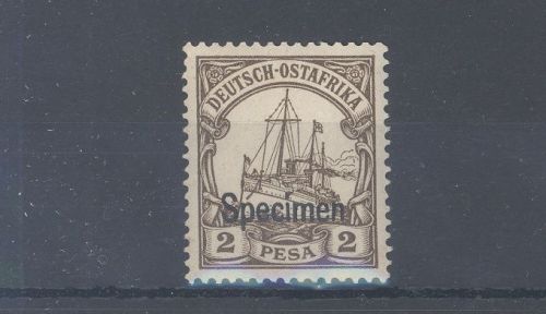 Dt. Kolonien Ostafrika Michel Nr. 11 P, 2 Pesa Specimen ungebraucht *